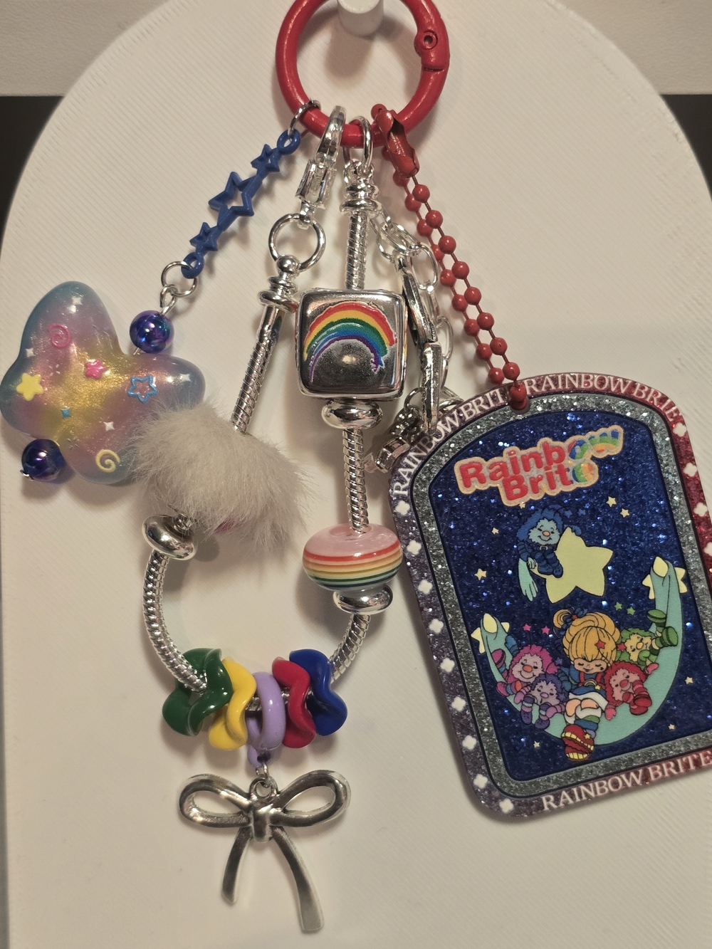Rainbow BRITE Rainbow Charm Keyring - Blue